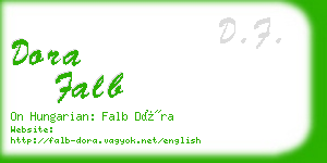 dora falb business card